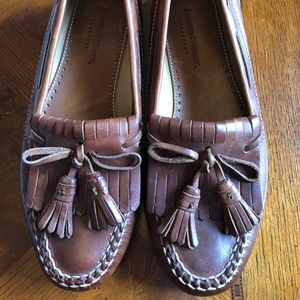 Johnston & Murphy brown dress loafers
